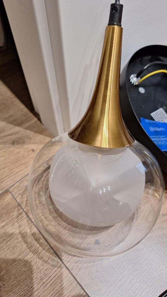 Lampa wiszaca Italux Konilla 3 punktowa G9 mosiadz