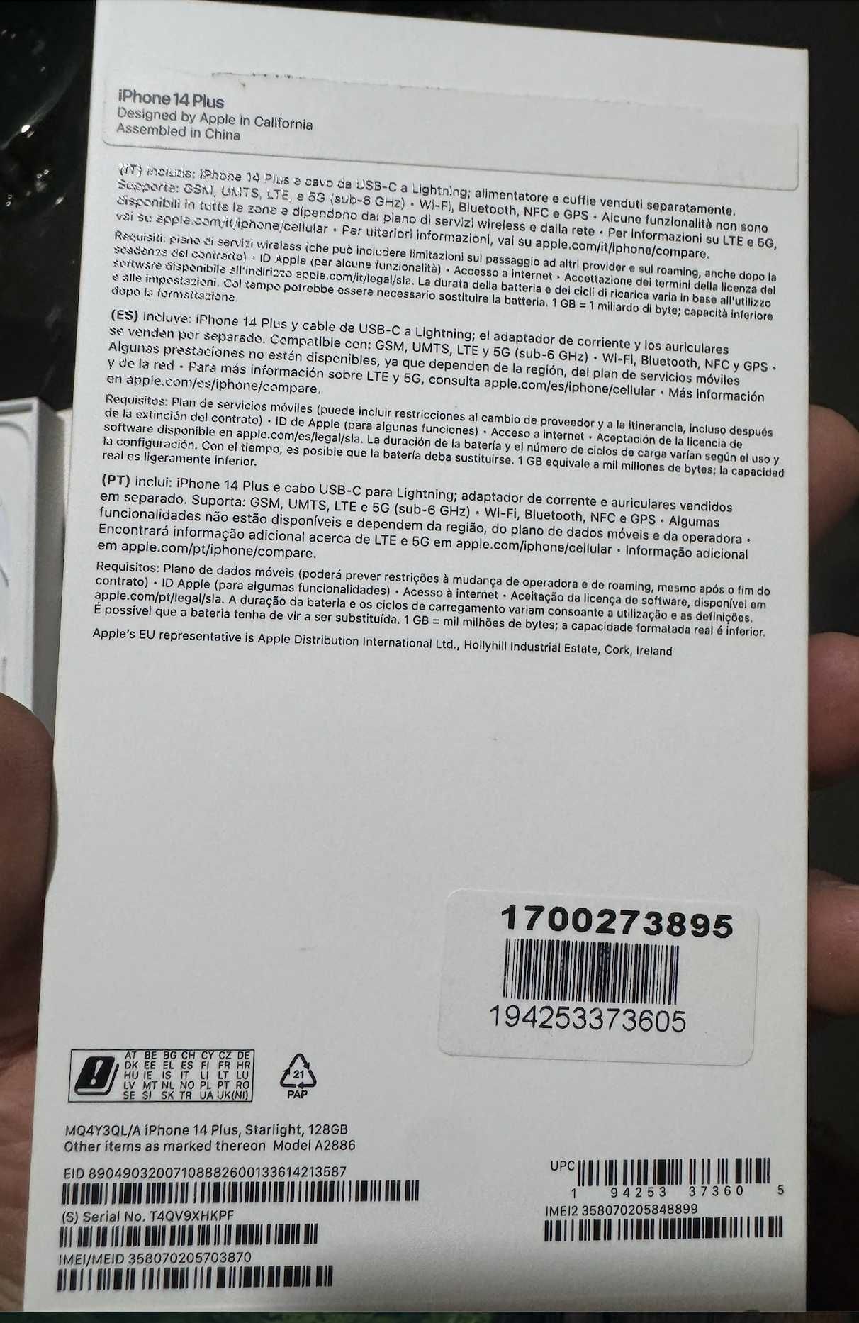 iPhone 14 Plus Preto