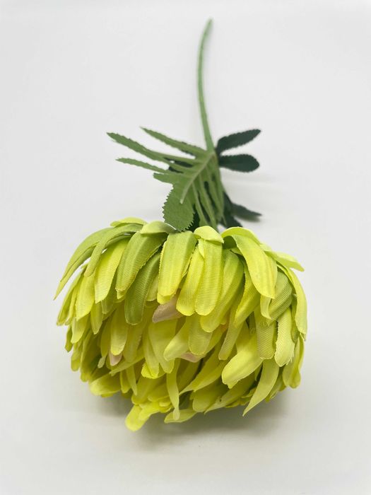 Sztuczna Chryzantema 50 CM Gałązka Główka Kwiatowa