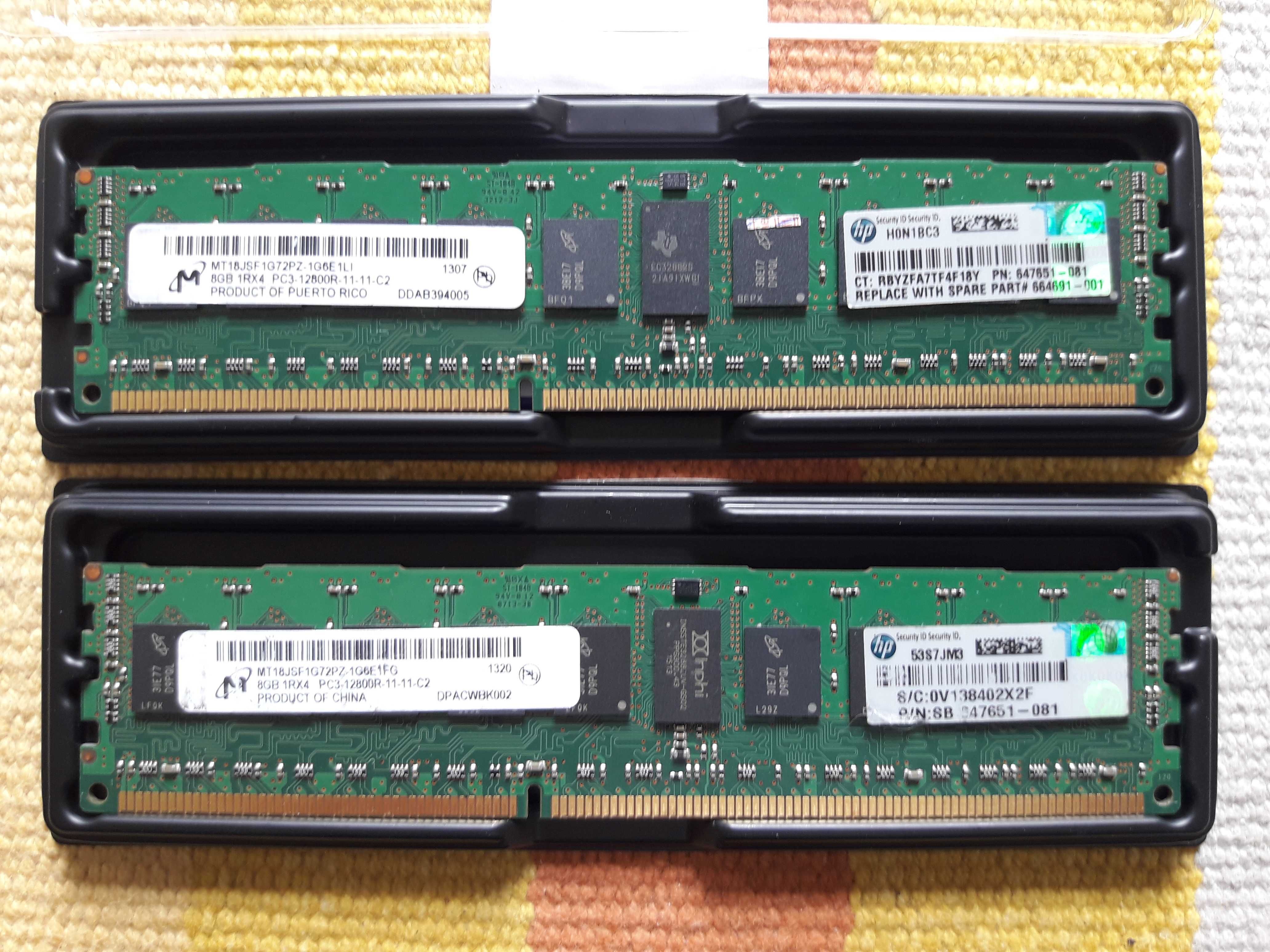 Pamieć DDR3 - 12800 - 16GB (2x8GB) ECC