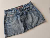 Spodniczka mini jeansowa S