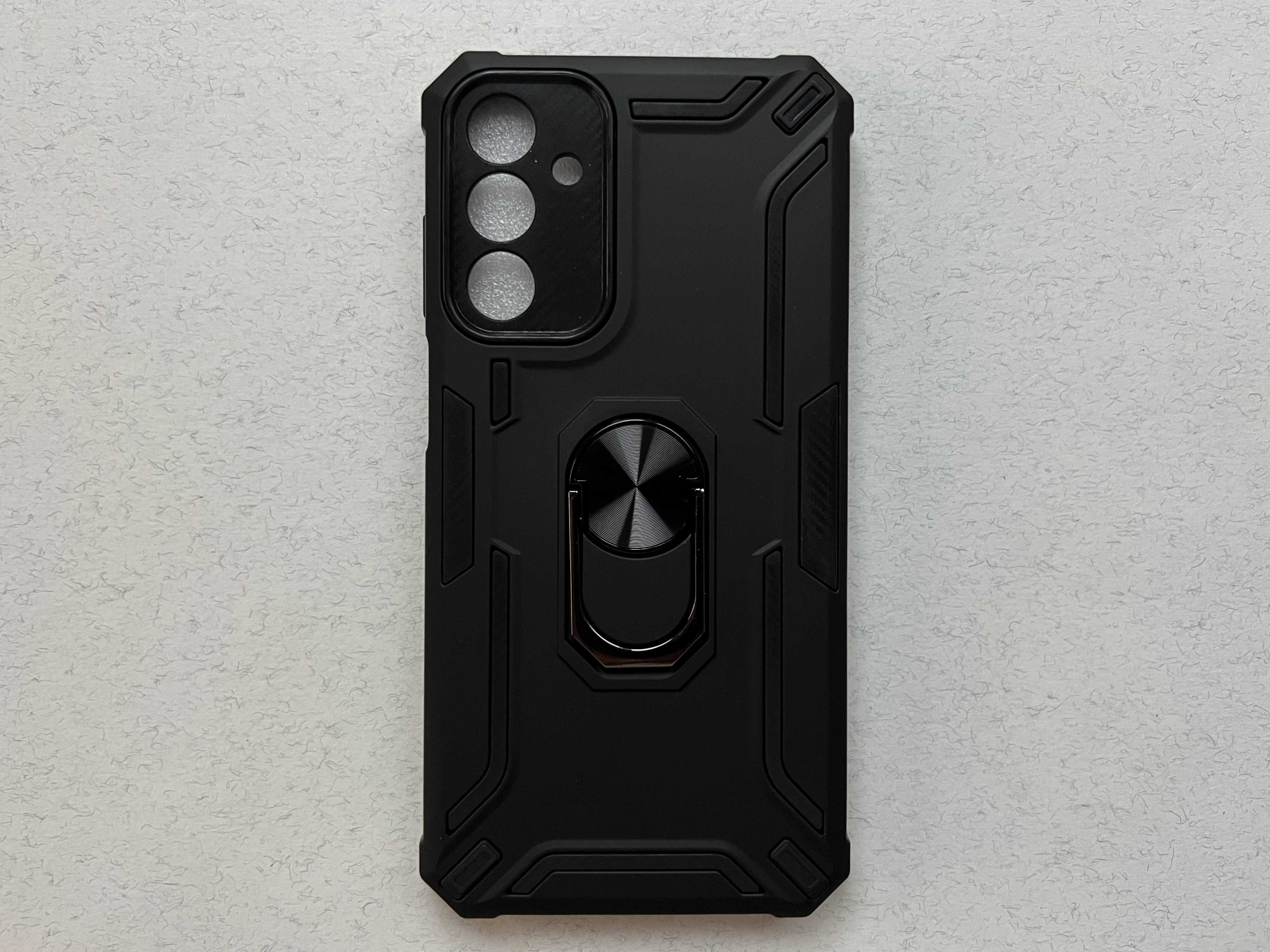 Samsung Galaxy A15 чохол Iron Grip магніт підставка чорний пластик