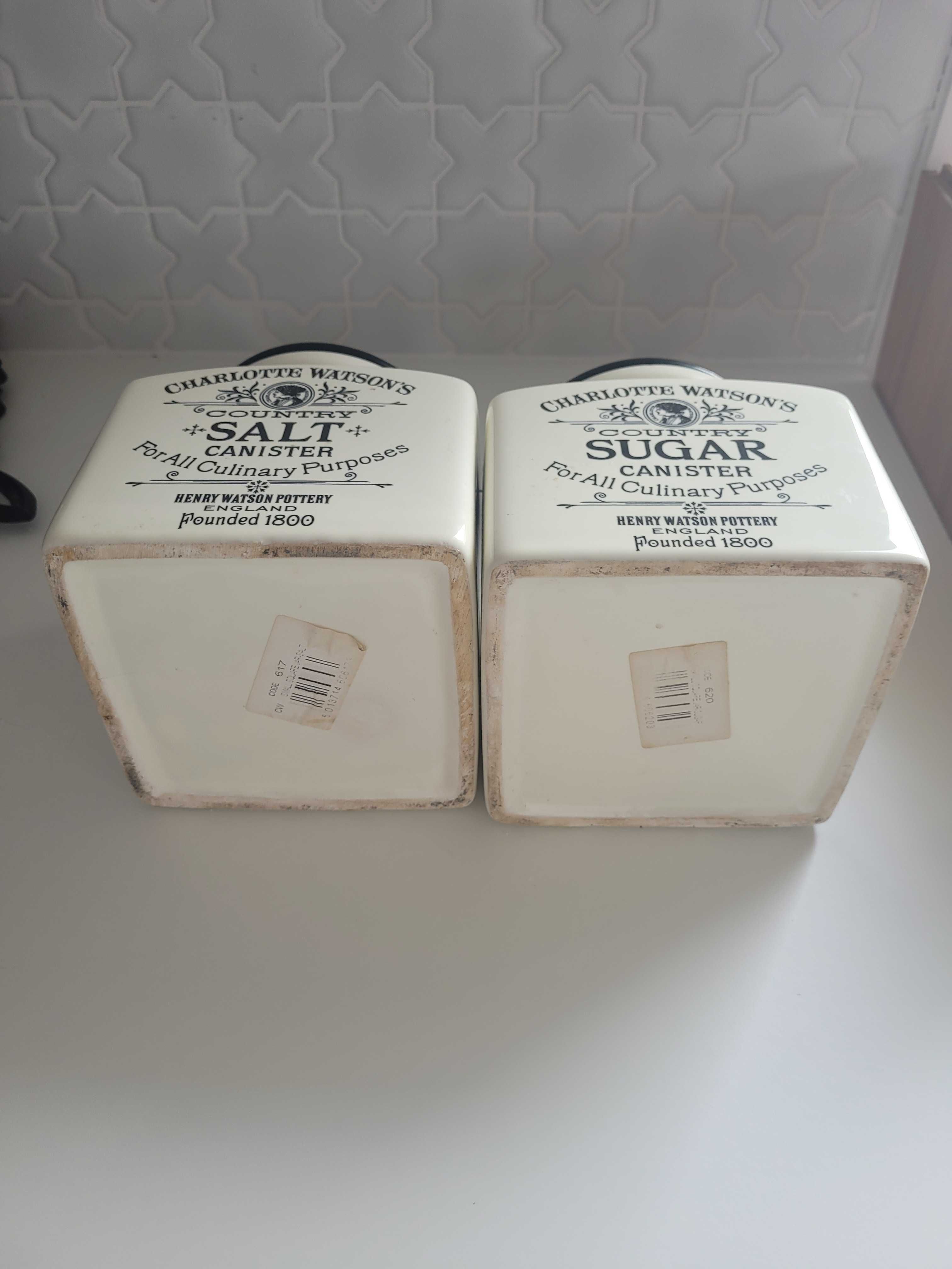 Pojemniki sol cukier, ceramika