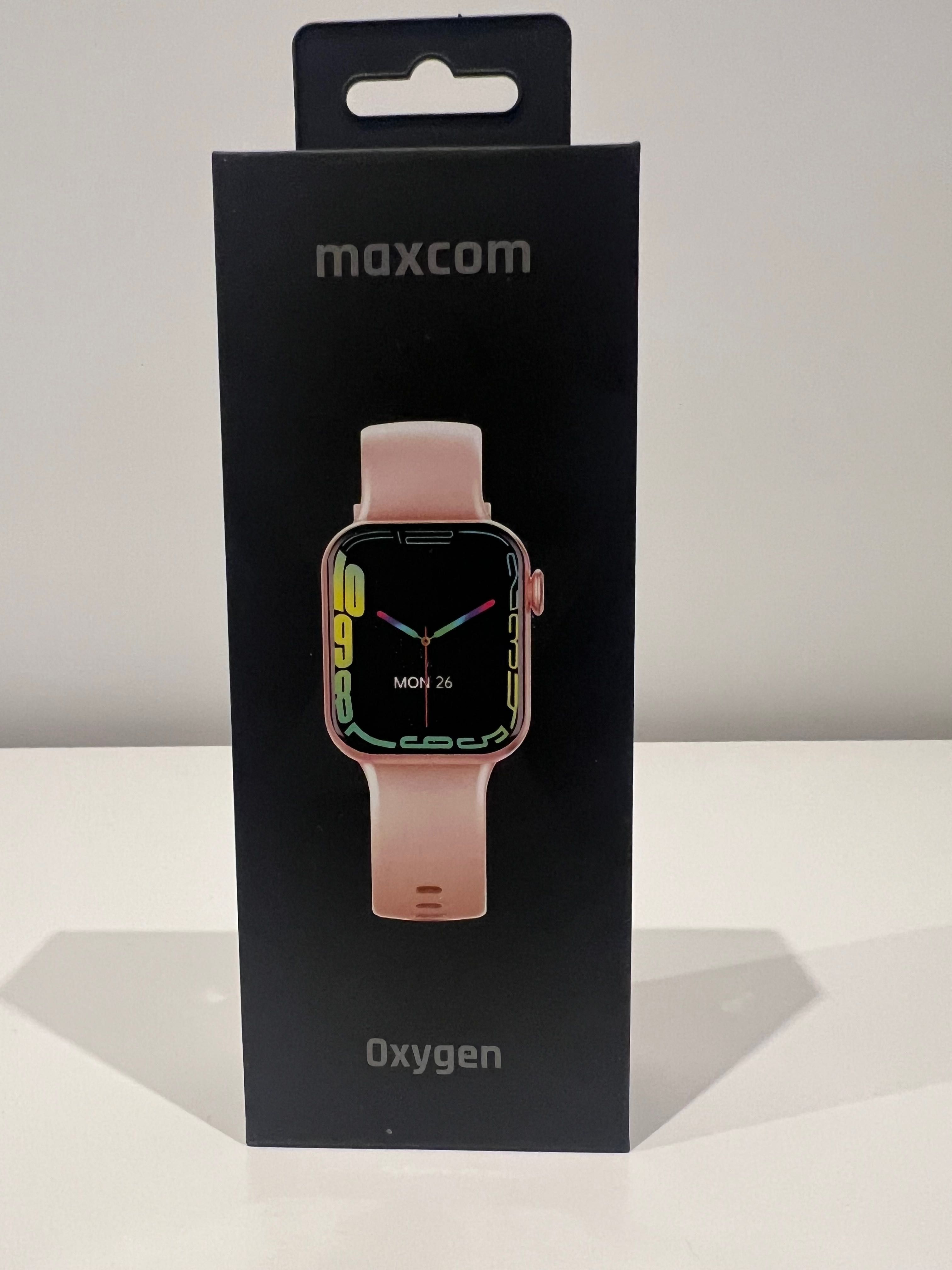 Smartwach MaxCom FW 36 Oxygen, różowo-złoty. **NOWY**