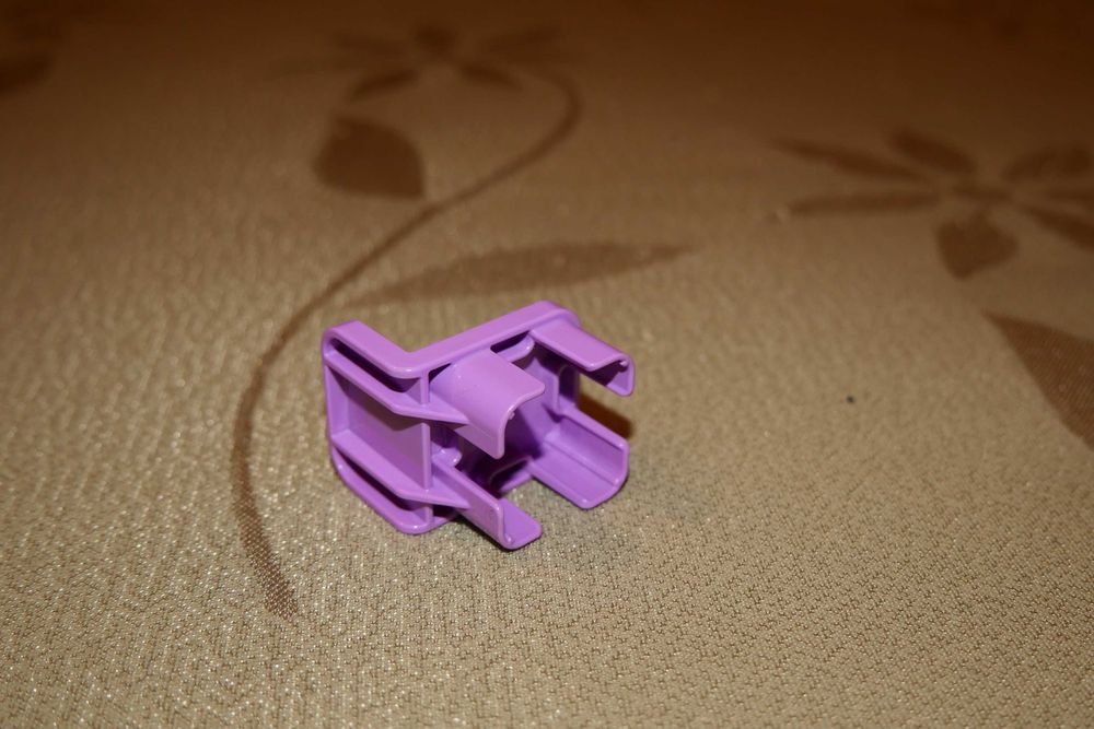 Lego Duplo klocek klocki krzesło fotel stołek fioletowe do dom domek