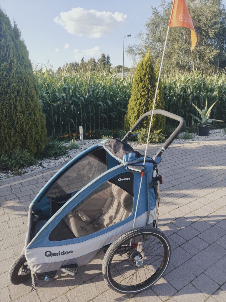 Przyczepka rowerowa Queridoo Sportex 2 wózek dla rodzeństwa