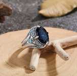 Anel Blue Python Vintage