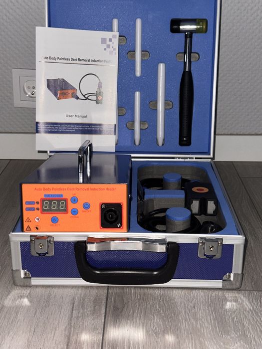 Indukcyjny podgrzewacz do naprawy wgniotek PDR – zestaw komplet