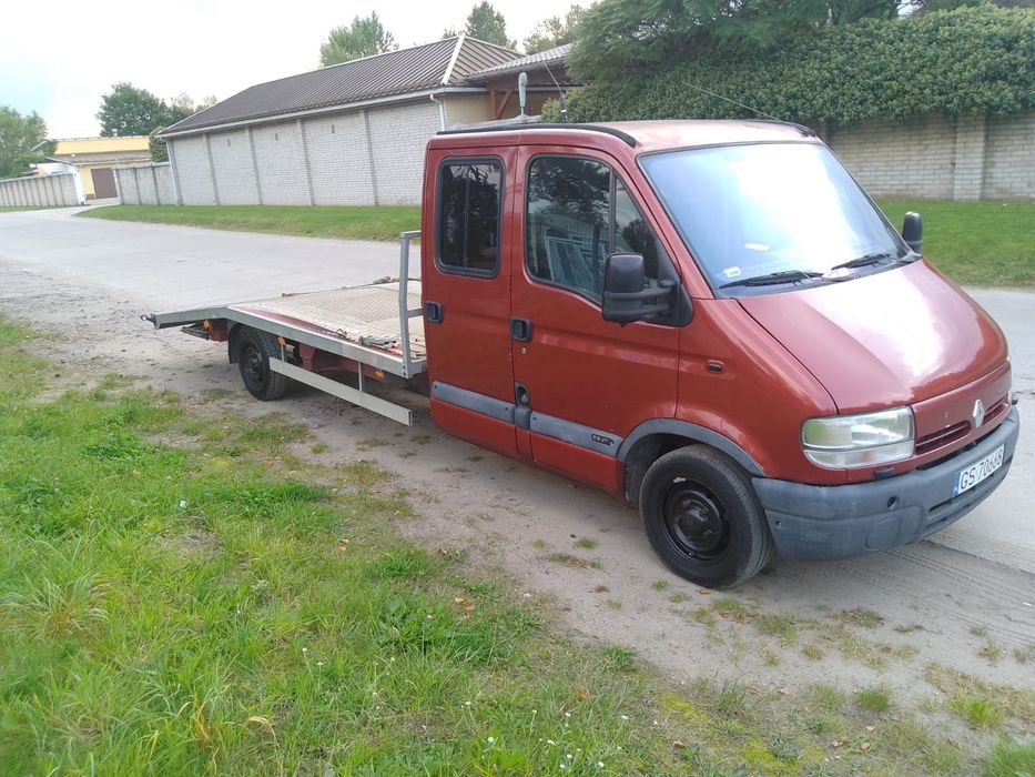 Praktyczna laweta Renault Master dubel kabina, 2,8DTi, super cena!!!