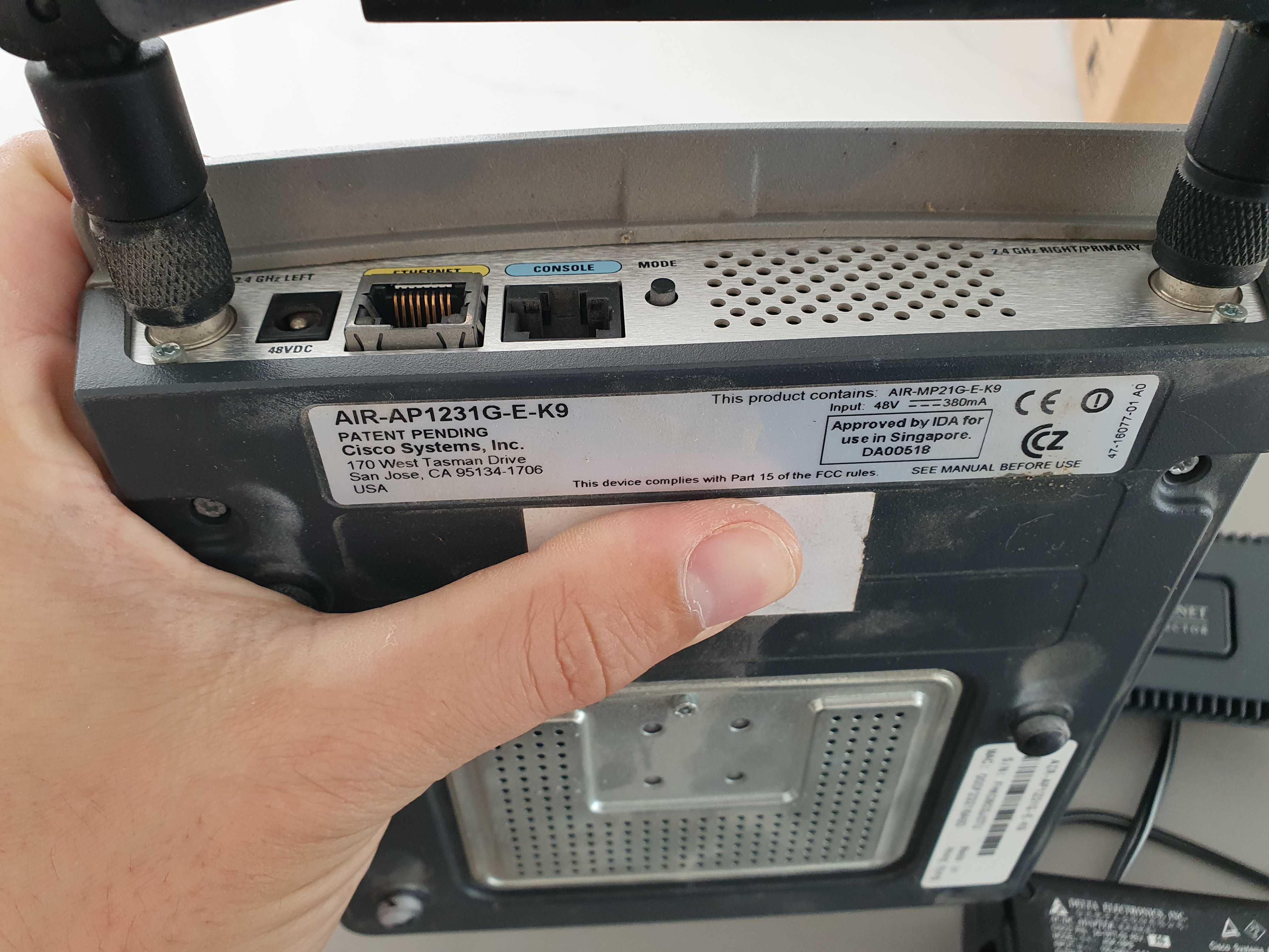 Access Point Cisco Aironet 1200 com power injector