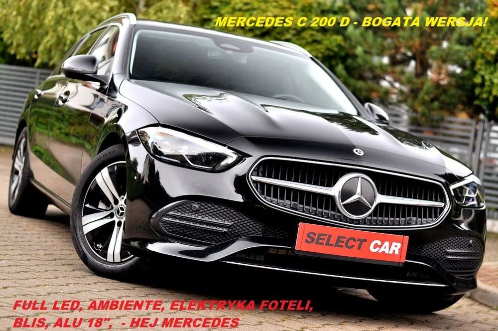Mercedes-Benz Klasa C Exclusive Edition Czarna Perła Metalic MAX OPCJA! ZOBACZ!