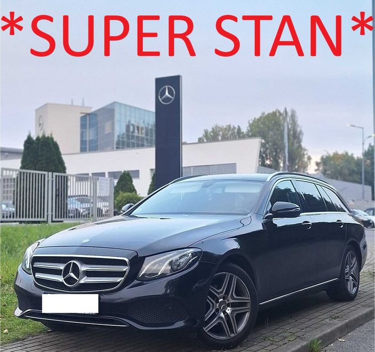Mercedes E220 194KM 9G-Tronic • SUPER STAN • Bezwypadkowy • Bez wkładu