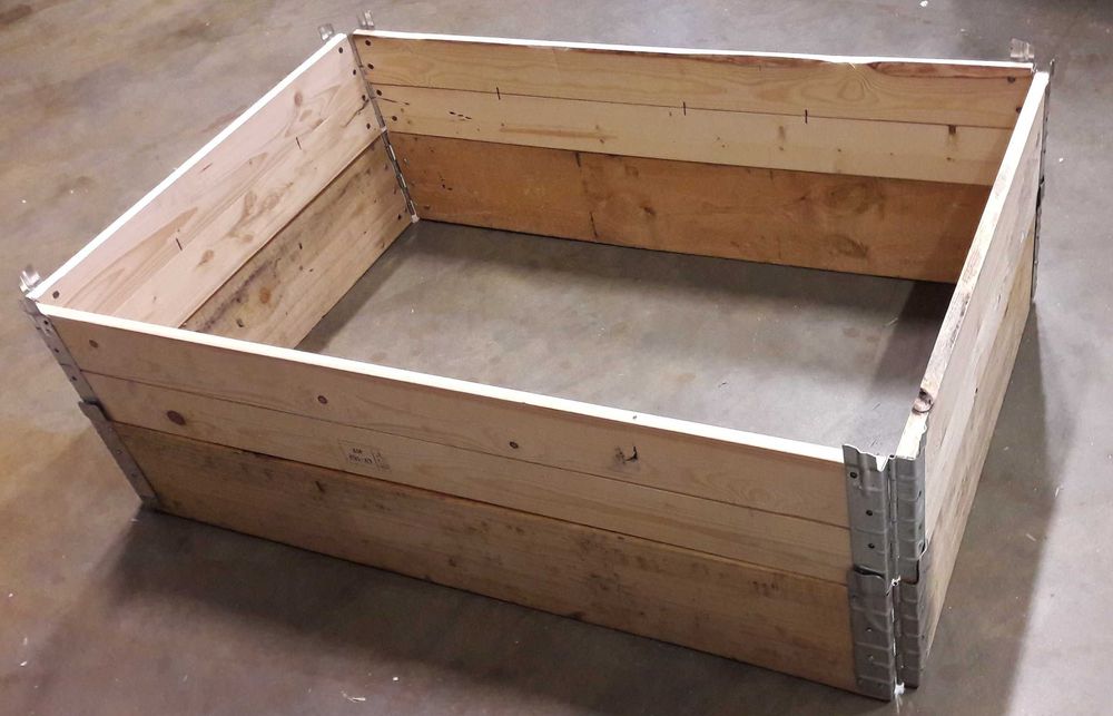 GRZĄDKI drewniane NADSTAWKI PALETOWE 120x80 grządka warzywniak inspekt