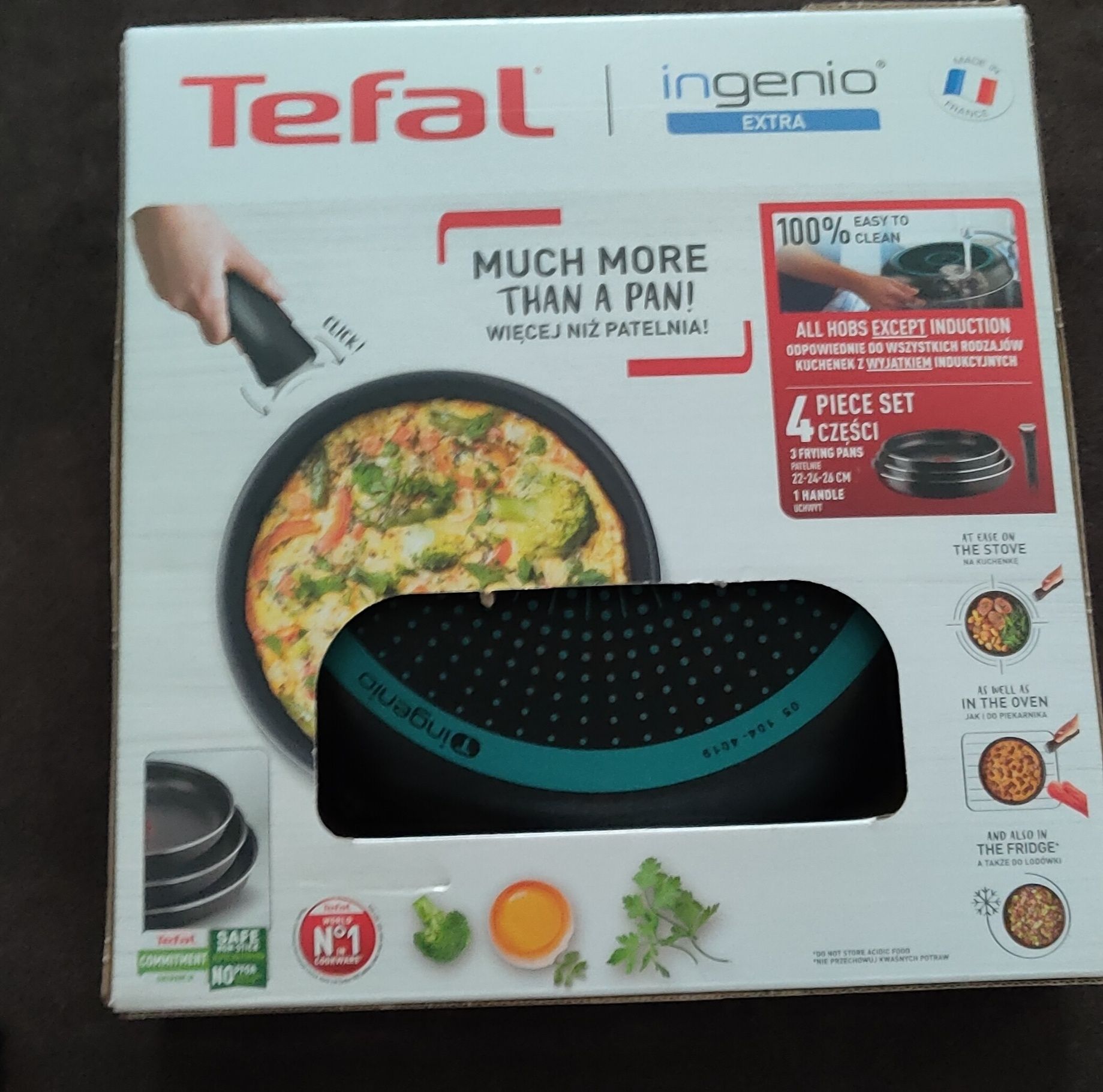 Patelnie Tefal Ingenio Extra nowe