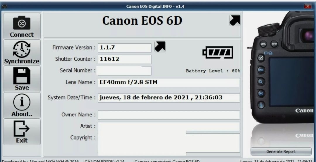 Canon 6D mais acessórios - 13000 disparos !!!