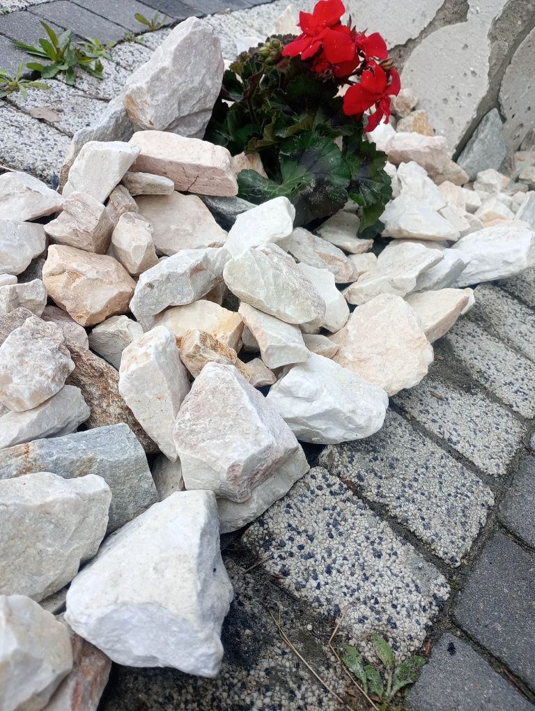 Biała Marianna fr. 30-60 kamień ozdobny do ogrodu kruszywo dekoracyjne
