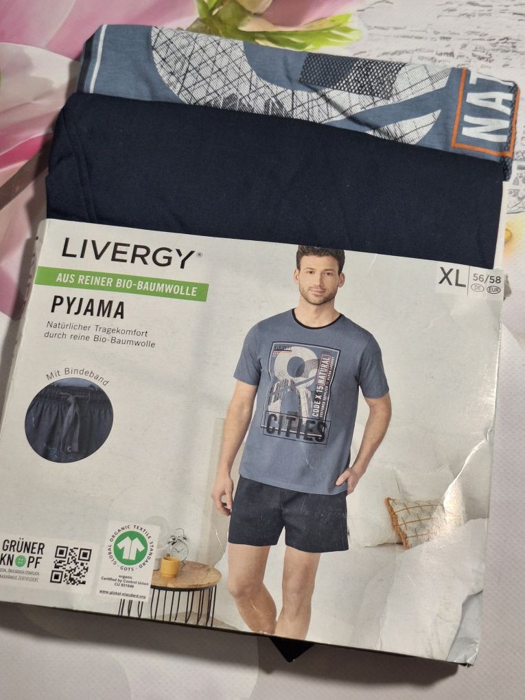Мужские пижамы, домашние костюмы Livergy