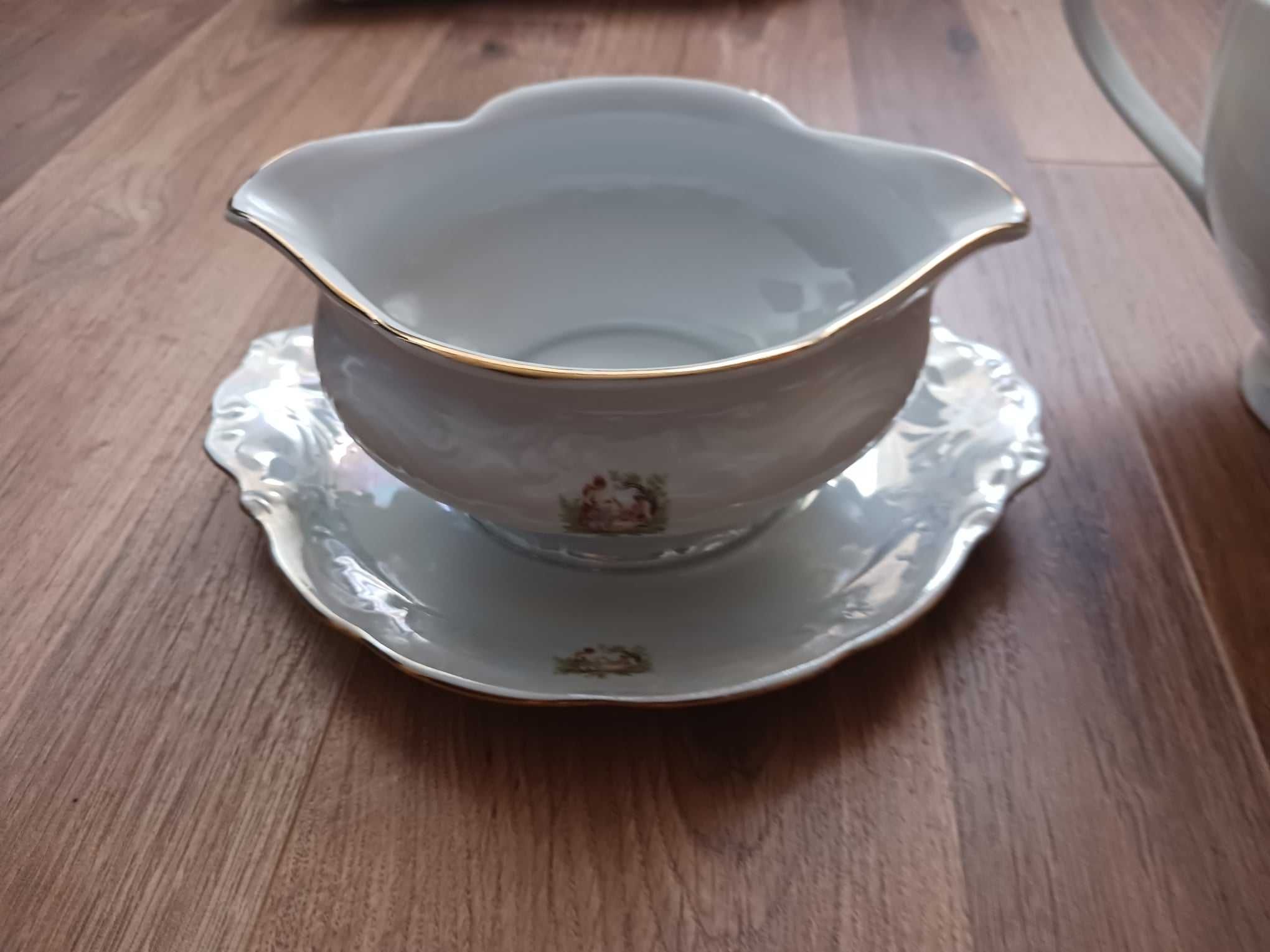 Duży zestaw serwis obiadowy porcelana Wałbrzych Ćmielów