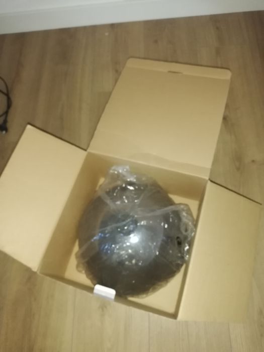 Candeeiro teto - Prata / Cromado / Cinza / Vidro Fumado - impecável