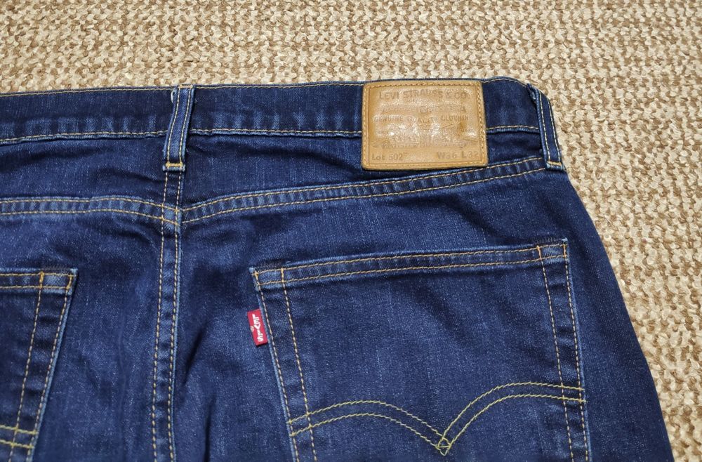 Levi's 502 W36 L32 джинси tapered fit оригінал сині