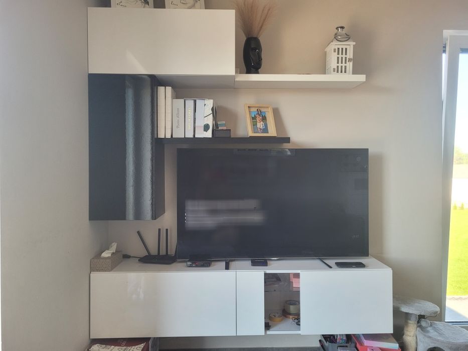 Szafki rtv czarno białe