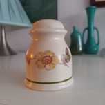 Pojemnik na sól ceramiczny vintage beżowy Autumn Leaves solniczka M&S