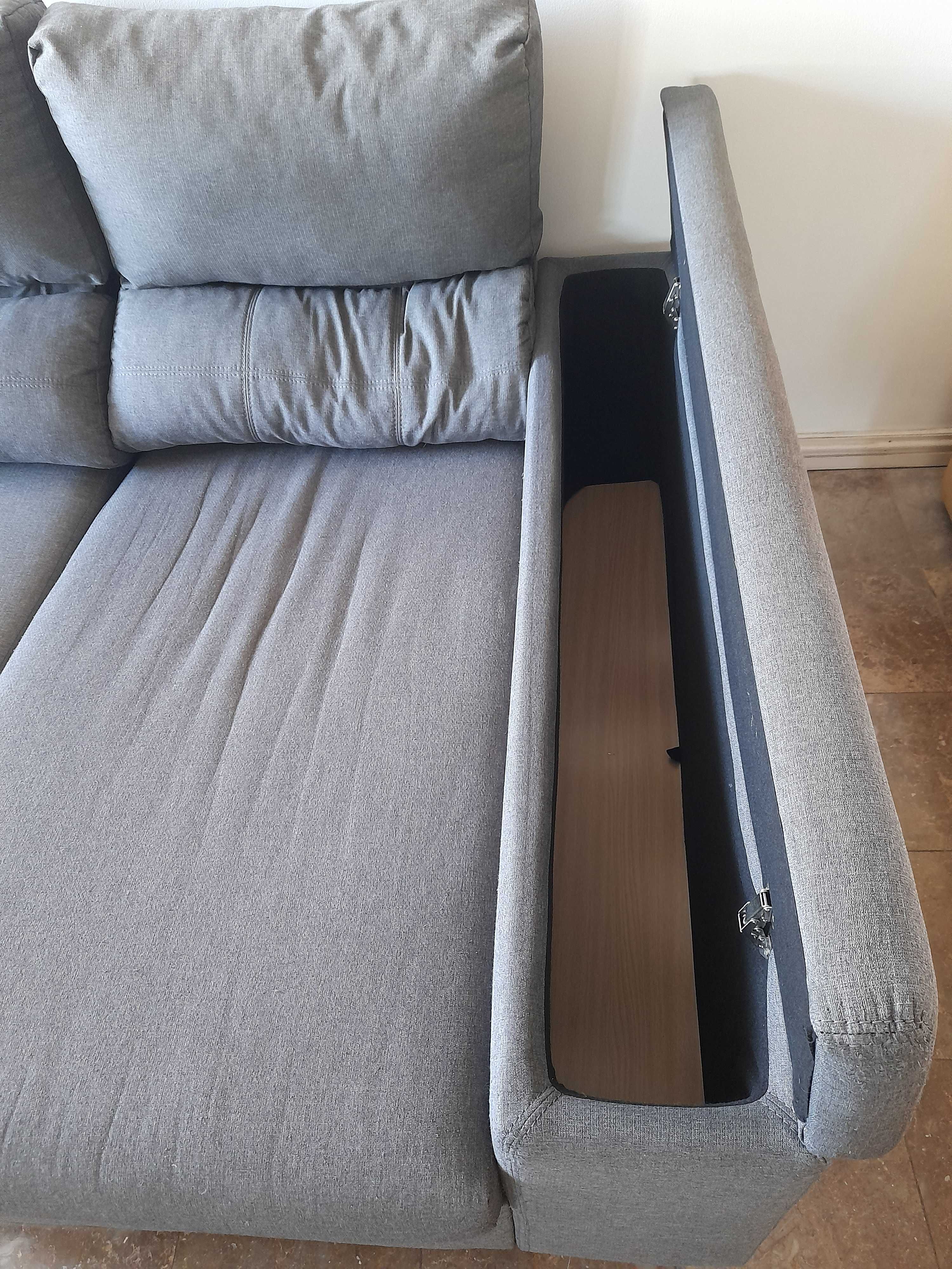 Sofá 3 lugares com chaise longue