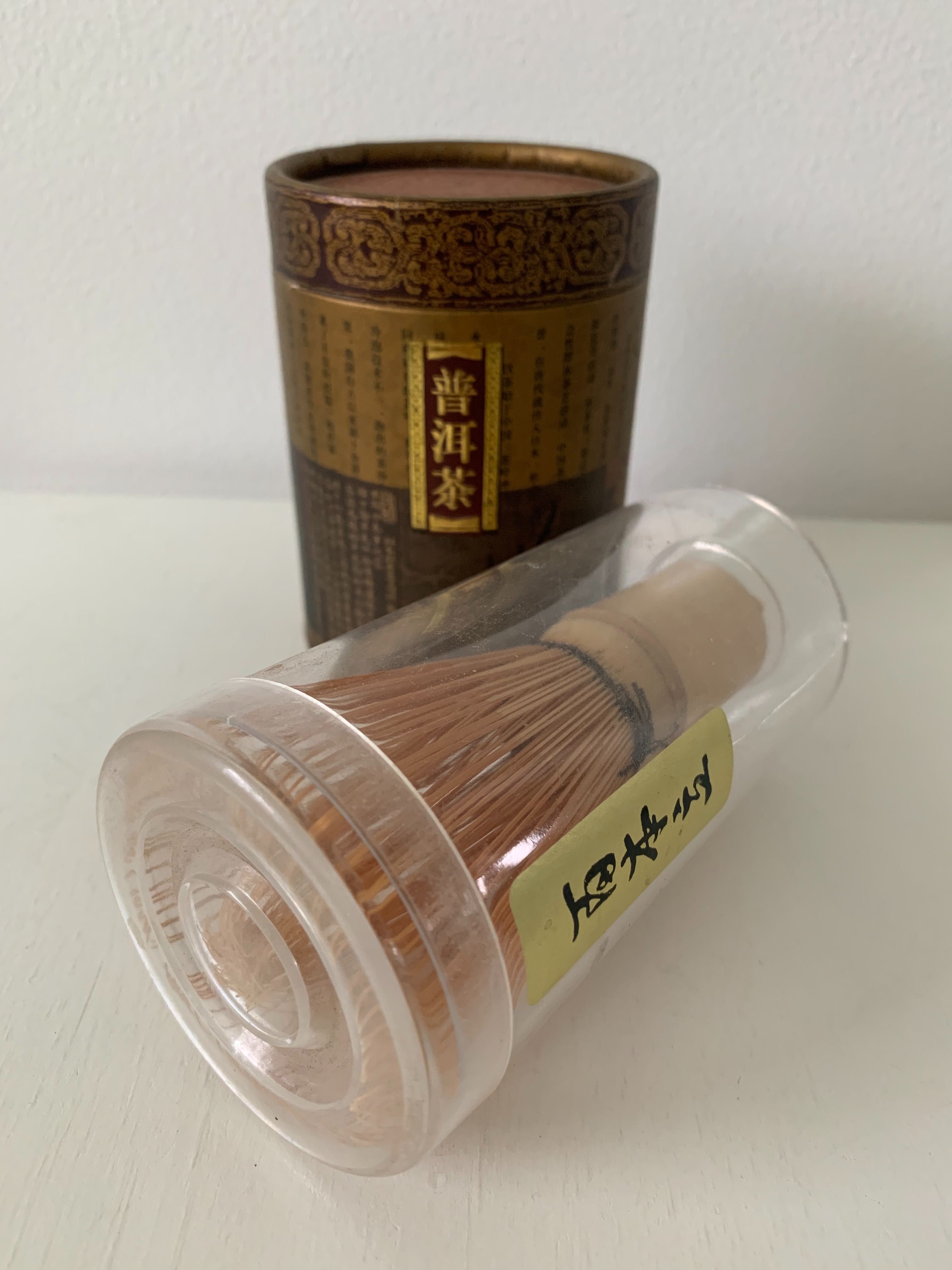 Zestaw - miotełka bambus Chasen do herbaty Matcha i pudełko
