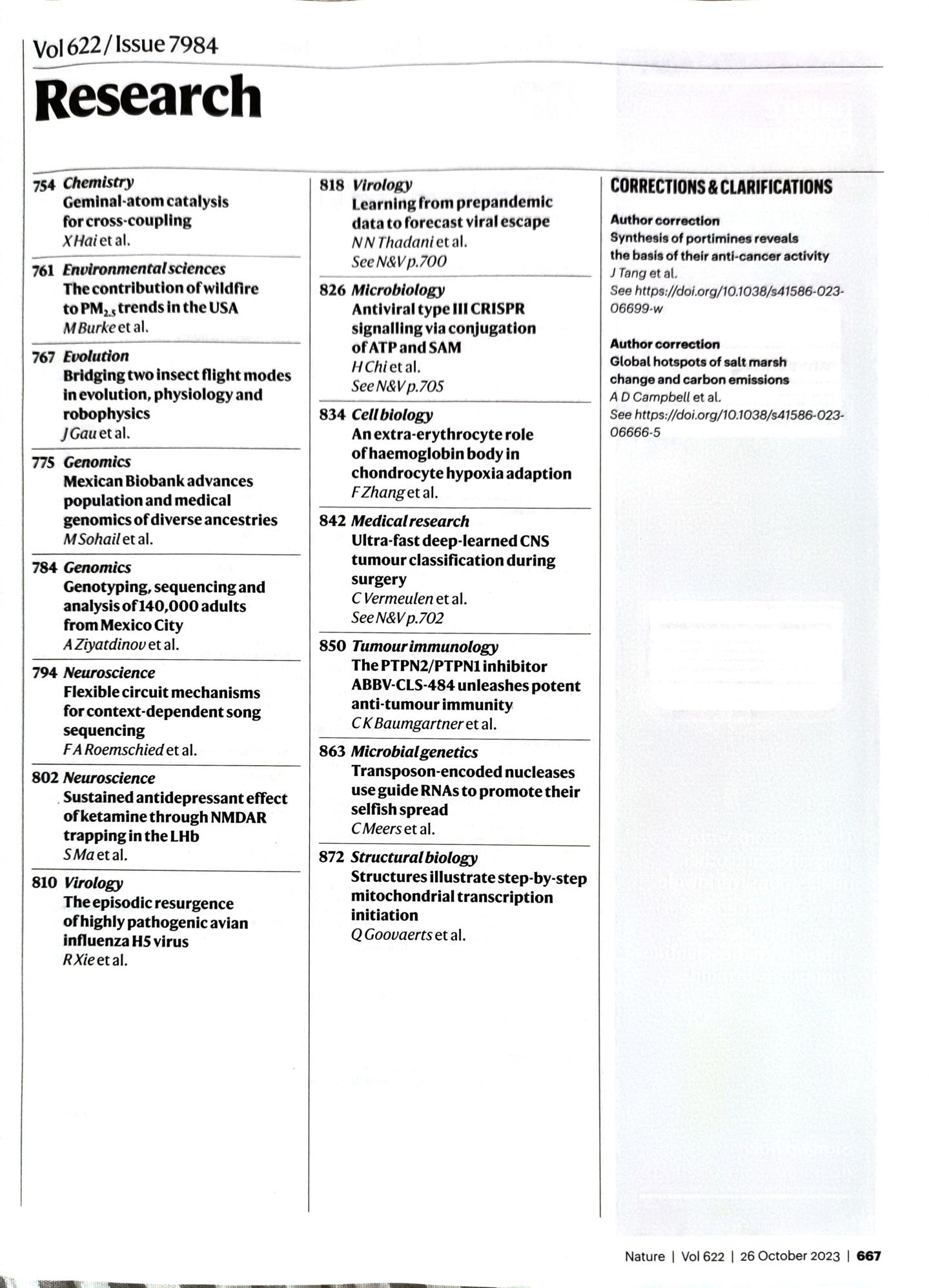 Nauka Medycyna Nature 26.10/23 nauczanie maszynowe GenAI, biobanki gen