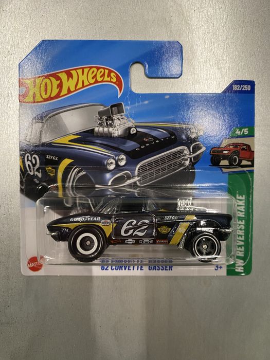 Машинка Базова Hot Wheels '62 Corvette Gasser Super Treasure Hunt STH