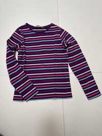 Bluzka z dlugim rekawem long sleeve w paski kolorowe 122