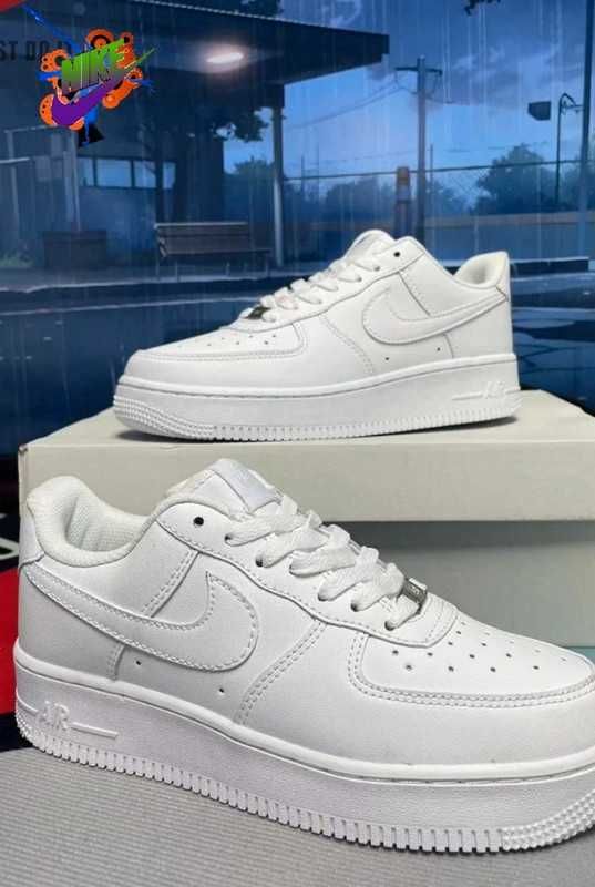 Biały\NikeForce1*airDamskieKomfort ZniżkaTrampkiNeutralne 36.5