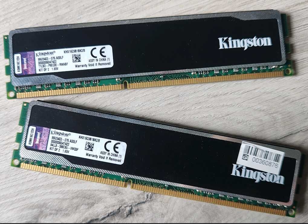 Pamięć RAM HyperX BLACK Kingston DDR3 8GB (2x4GB)