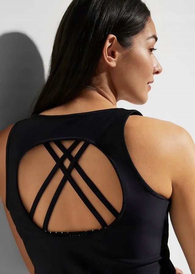 B.P.C tankini 3-elementowe top biustonosz i szorty kąpielowe 48.
