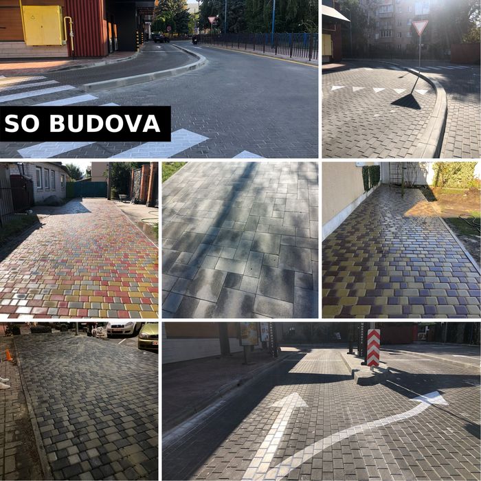 Укладання тротуарної плитки та бруківки Укладка тротуарной плитки ФЭМ