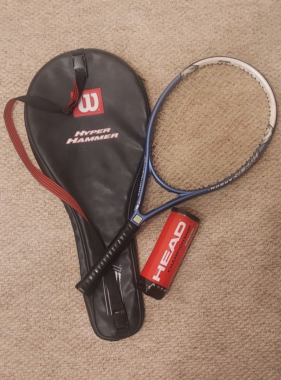 Wilson Hyper Carbon PL-136 професіональна ракетка плюс чехол