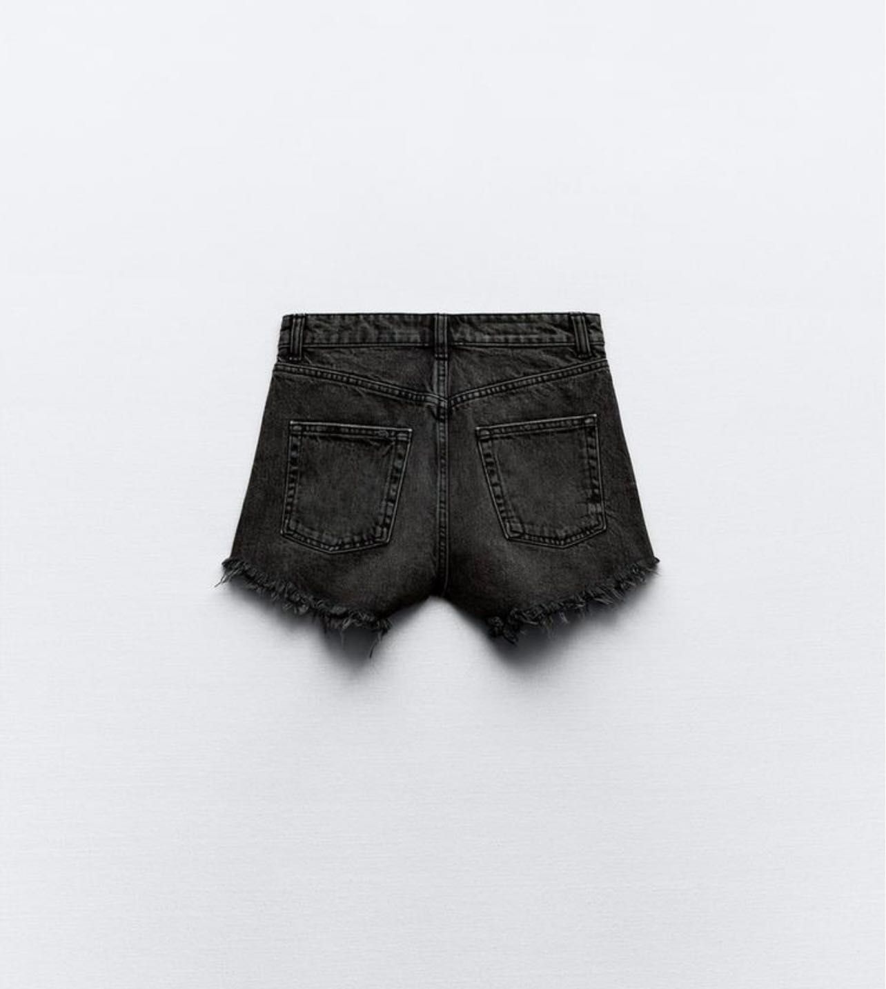 Шорти ZARA джинсові, 34 розмір, чорні, висока посадка, нові