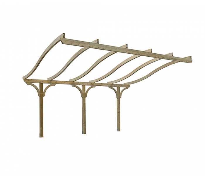 Zadaszenie tarasu, wiata, carport, garaż, konstrukcja, fala 350x525 cm