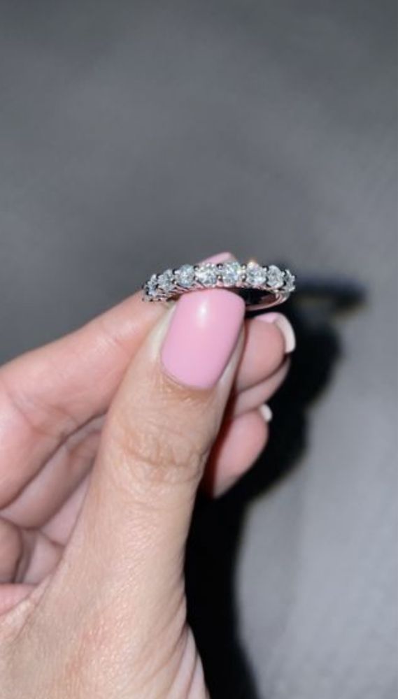 Полудорожка на 9 муассанитов 0.90ct серебро 925