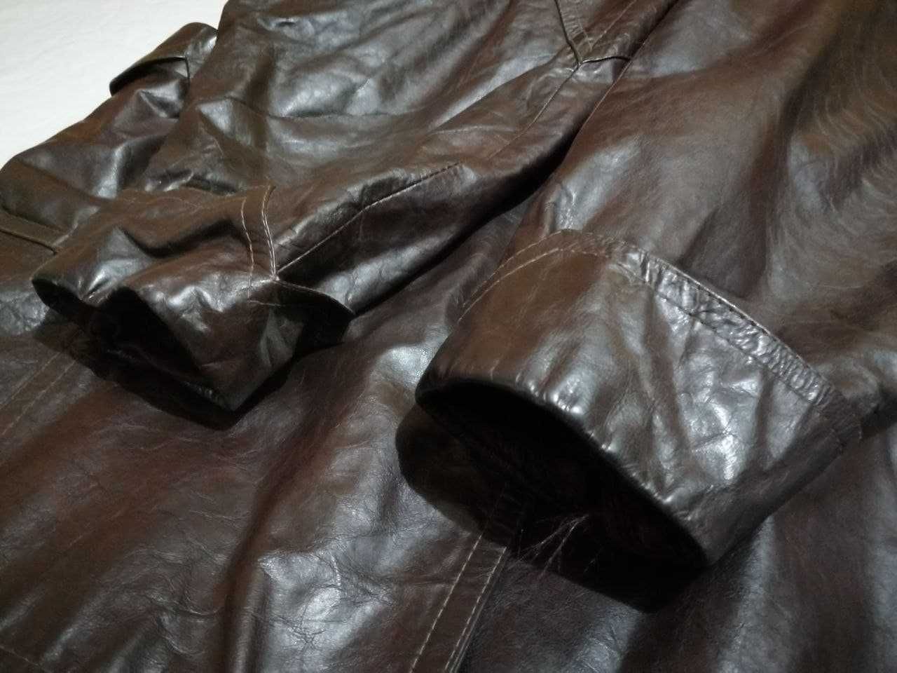 Женская кожаная винтажная куртка, 90-е, small enterprise Zeppelin