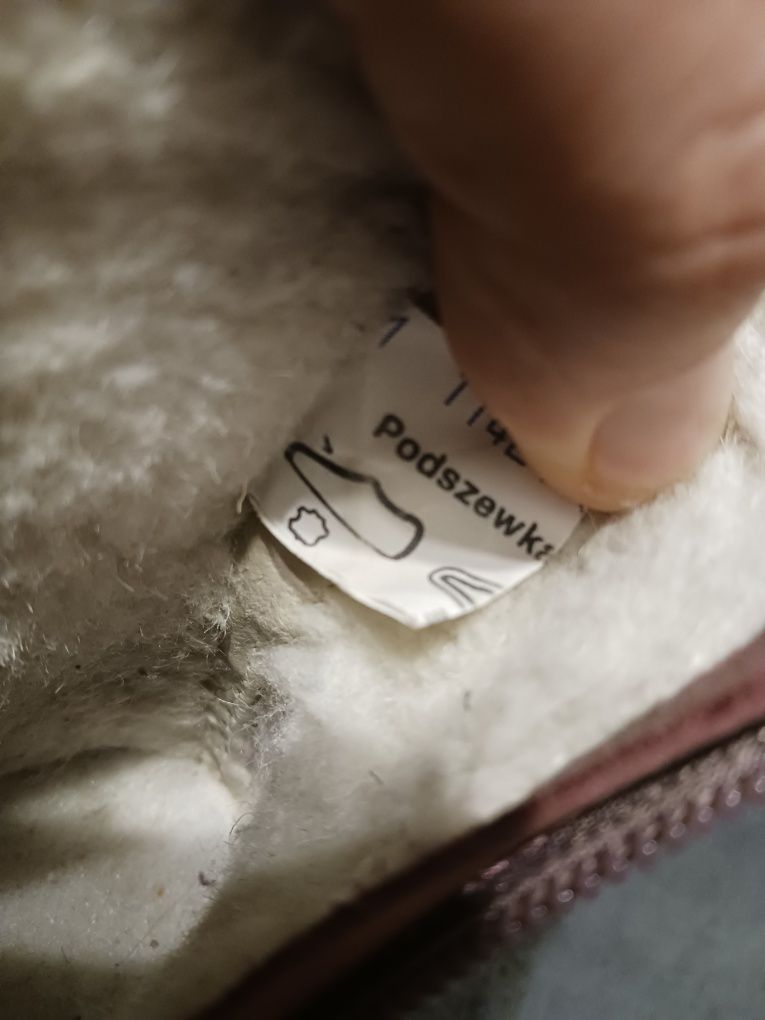 Dziewczęce buty zimowe Bartek rozmiar 21 stan bdb, wkładka 13,5 cm