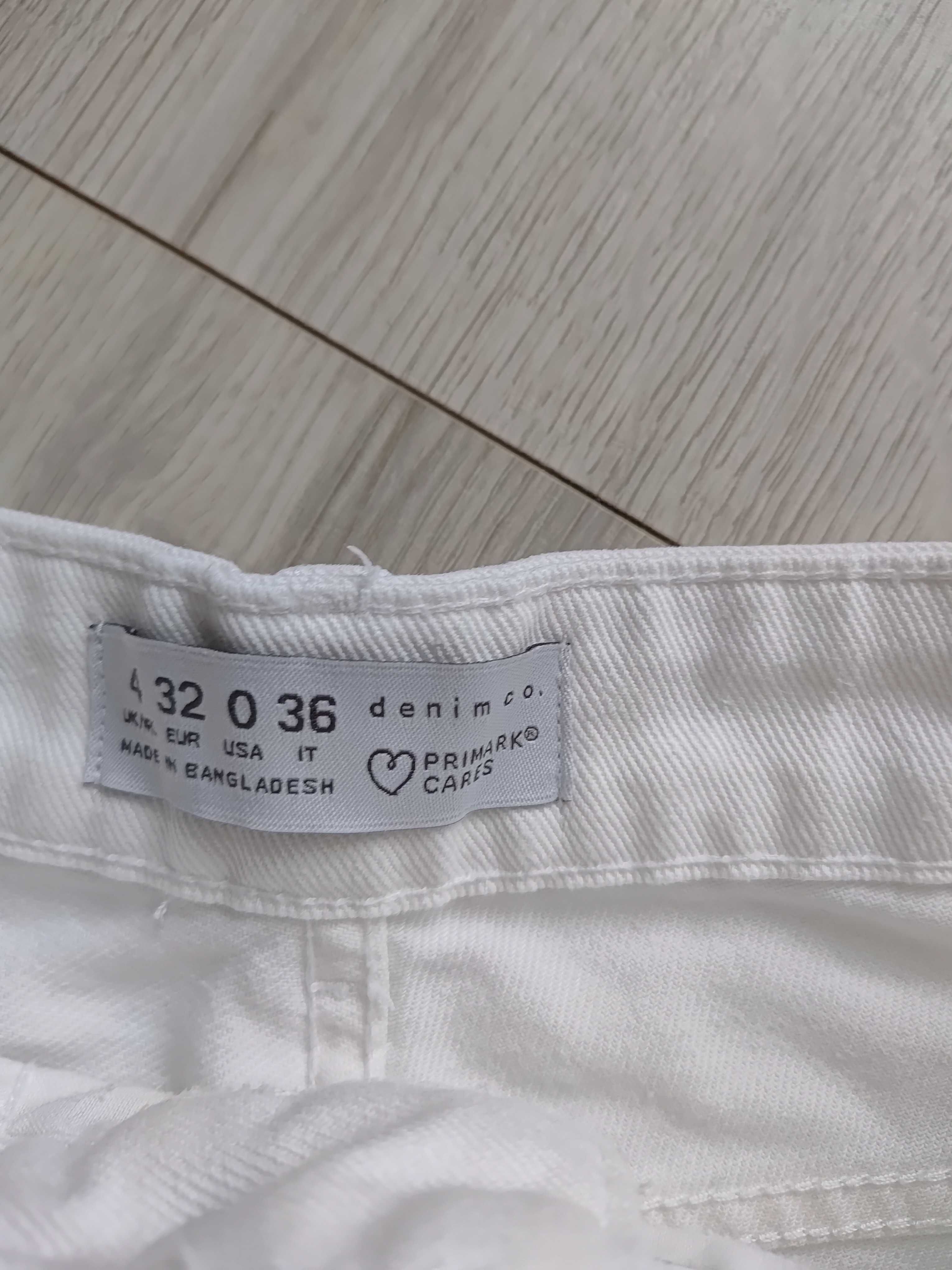 Spodenki szorty Primark białe rozmiar 32 xs