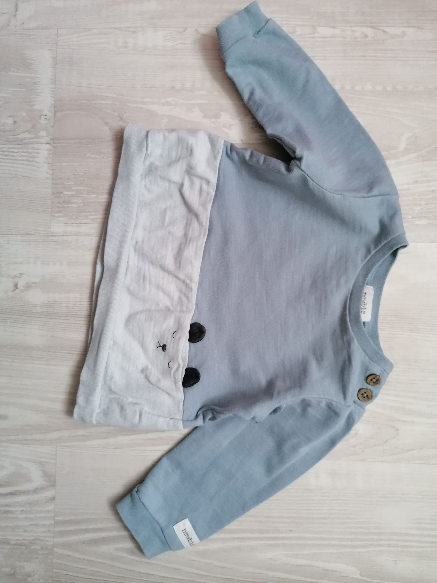 Błękitna bluza Newbie 68 cm