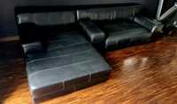 szezlong Ikea kramfors czarny narożnik sofa kanapa