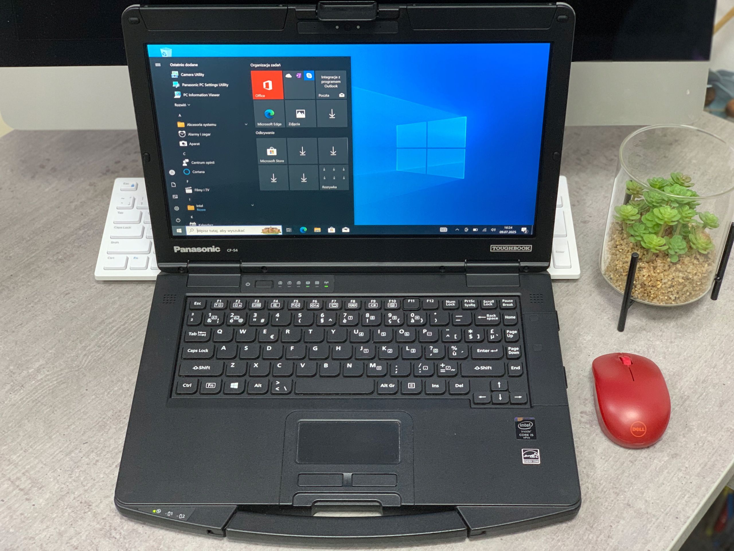 Pancerny Panasonic CF-54 i5-gen 8GB 256SSD LTE DOTYK - Warsztatowy