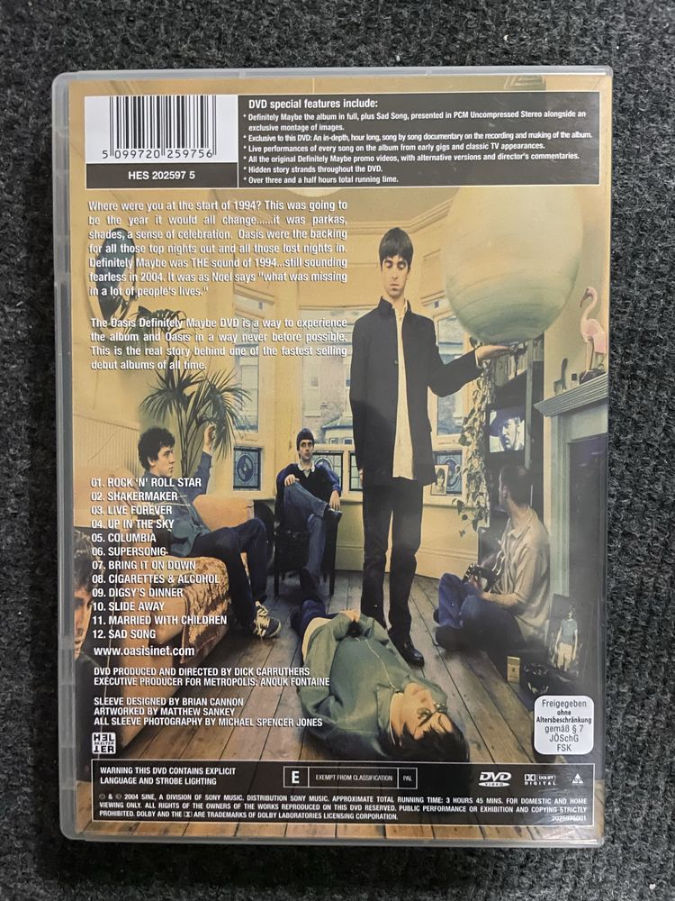 DVD Oasis Definitely maybe