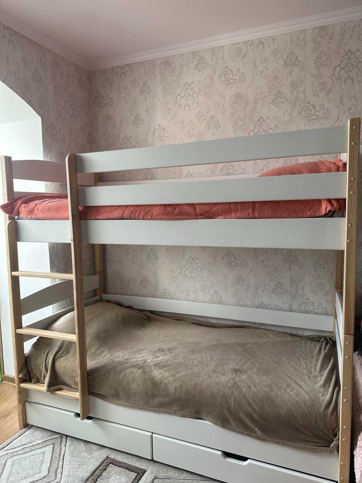 Двоповерхове ліжко Двоярусне ліжко Дитяче ліжко (Нота)