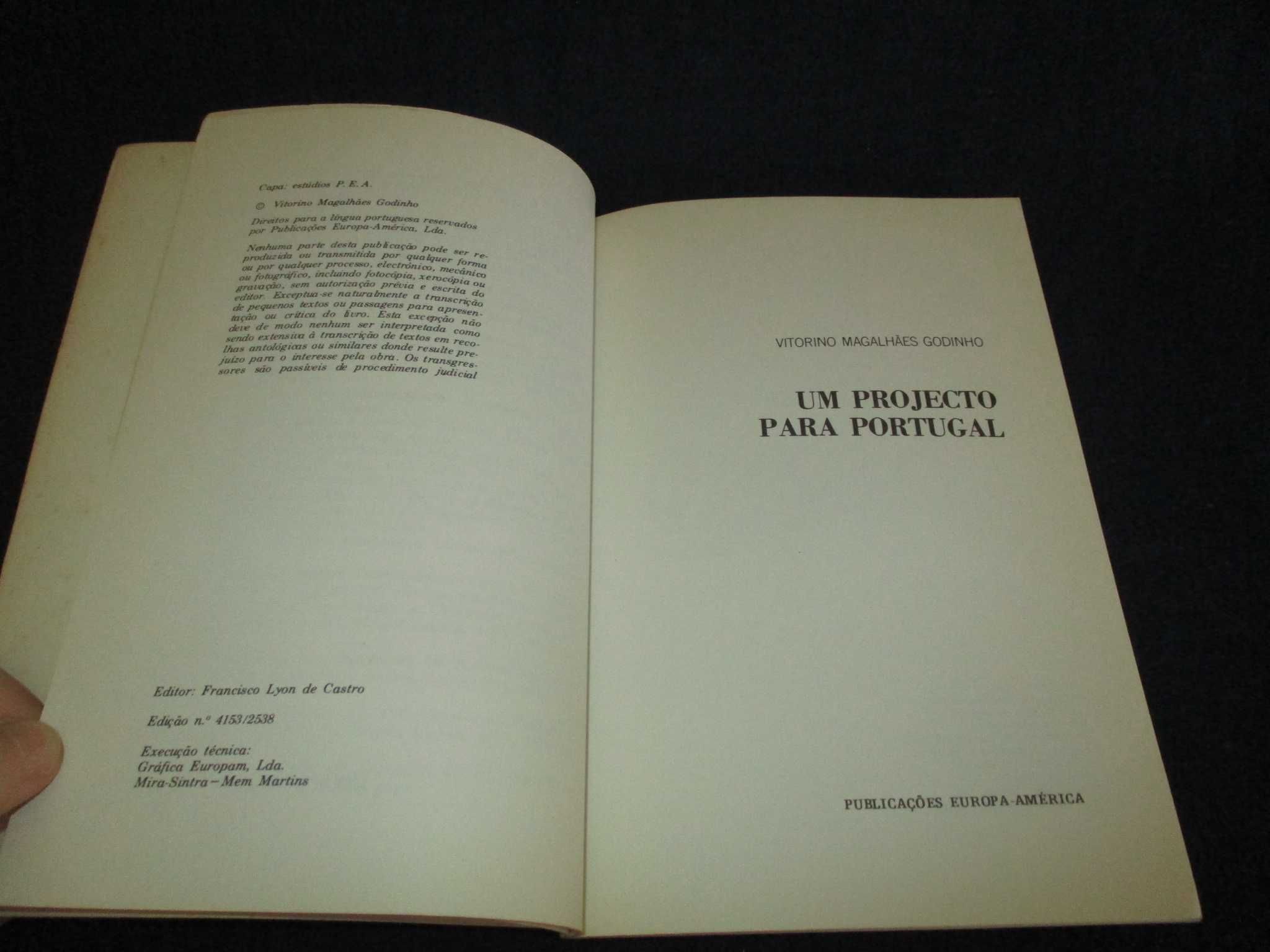 Livro Um Projecto para Portugal