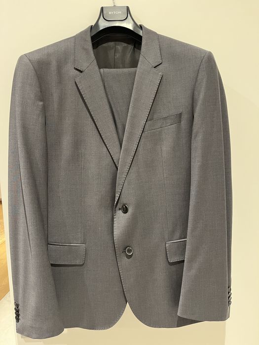Hugo Boss garnitur kolor stalowy/szary