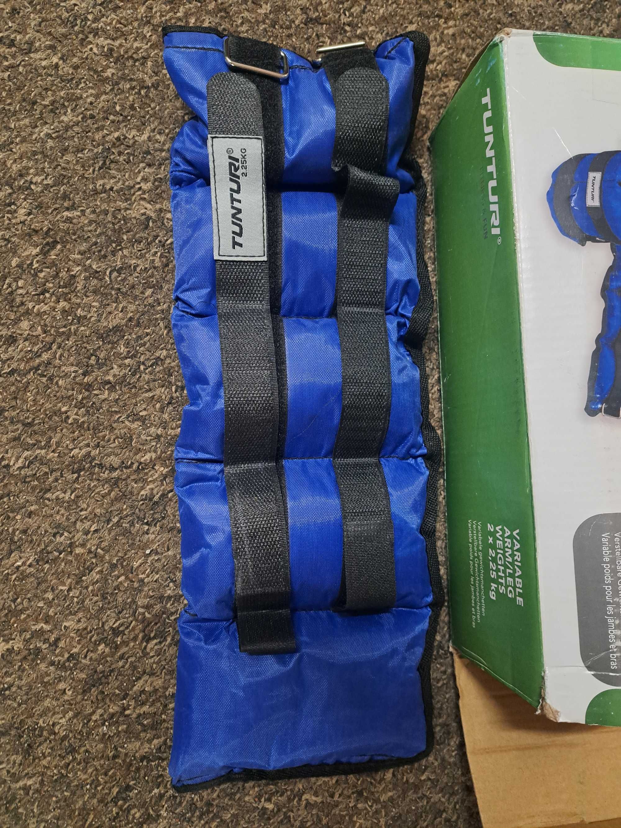 Tunturi obciążenie na przeguby, niebieskie, 2x2.5 kg